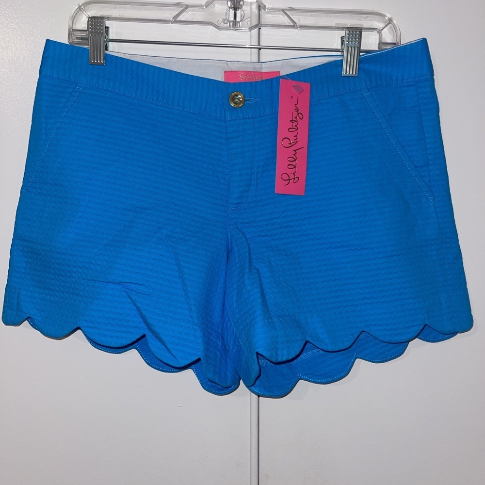 5" Buttercup Hem Short lilly pulitzer Cumulus Blue Size 14 NWOT